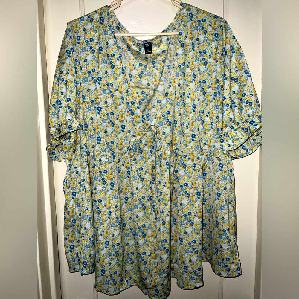 New SHEIN curve multi color blouse size 3x